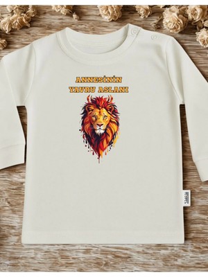 Lupi Yazılı Bebek Body Zıbın %100 Pamuk