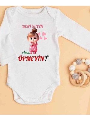 Lupi Öpme Yazılı Isimli Zıbın Isimli Hastane Çıkışı Kişiye Özel Bebek Ürünleri