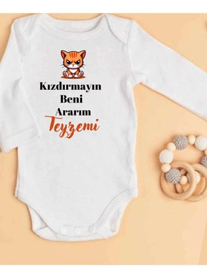 Lupi Teyze Yazılı Bebek Body Zıbın %100 Pamuk