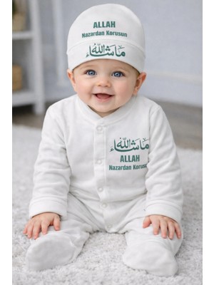 Lupi Maşallah Yazılı Bebek Tulum