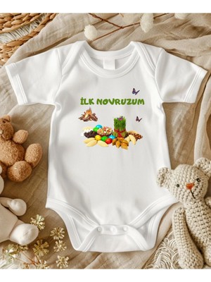 Lupi Novruz Bayram Yazılı Bebek Body Zıbın