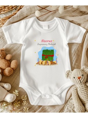 Lupi Novruz Bayram Yazılı Bebek Body Zıbın