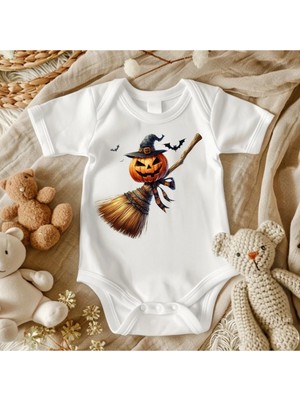 Lupi Halloween Baskılı Bebek Zıbın Isimli Bebek Kişiye Özel Tasarımlar