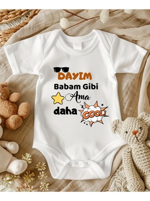 Lupi Dayı Yazılı Isimli Bebek Zıbın Anne Yenge Teyze Dayı Amca Yazılı Bebek Hediye