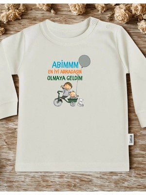 Lupi Yazılı Bebek Body Zıbın %100 Pamuk