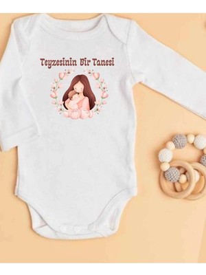 Lupi Teyze Yazılı Bebek Body Zıbın %100 Pamuk