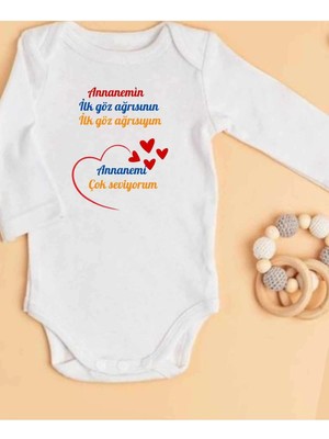 Lupi Annaneye Hediye Isimli Zıbın Annane Oluyorsun Yazılı Bebek