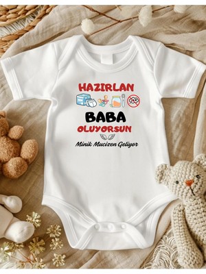 Lupi Baba Oluyorsun Yazılı Zıbın 0-1 Ay Beden