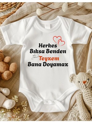 Lupi Yazılı Bebek Body Zıbın %100 Pamuk