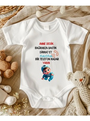 Lupi Yazılı Bebek Body Zıbın %100 Pamuk