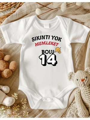 Lupi Bolu Yazılı %100 Pamuklu Bebek Body Zıbın