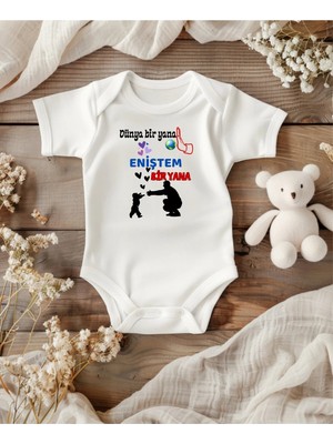 Lupi Enişte Yazılı Isimli Zıbın Bebek Zıbın Bebek Giyim Yenidoğan Hediye