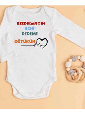 Lupi Dede Yazılı Zıbın Isimli Bebek Dedeye Hediye