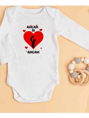 Lupi Amca Yazılı Bebek Body Zıbın %100 Pamuk