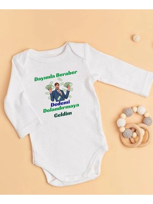 Lupi Dayı Yazılı Bebek Dayıya Hediye Bebek Hediye Isimli Bebek Yeğen Hediye