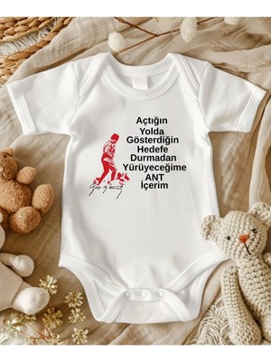 Lupi Atatürk Yazılı Andımız Yazılı Isimli Bebek Zıbın Anne Yenge Teyze Dayı Amca Yazılı Bebek Hediye