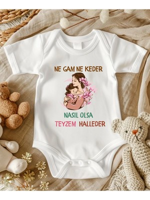 Lupi Teyze Yazılı Zıbın Hediye Yenidoğan Anne Baba Hala Yenge Amca Dayıya
