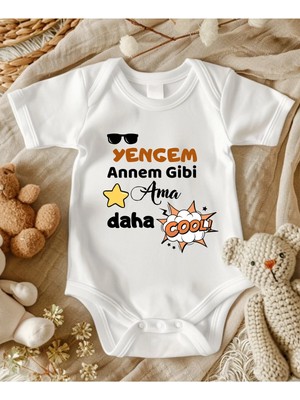 Lupi Amca Yazılı Bebek Body Zıbın %100 Pamuk