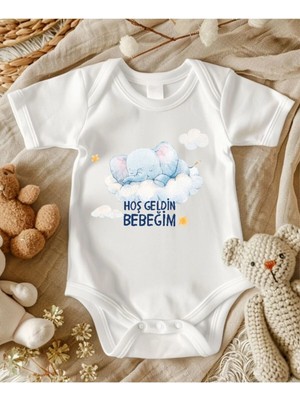 Lupi Hoş Geldin Yazılı Isimli Bebek Zıbın Anne Yenge Teyze Dayı Amca Yazılı Bebek Hediye