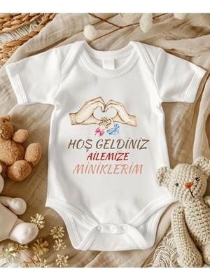 Lupi Ikiz Bebek Isimli Bebek Zıbın Anne Yenge Teyze Dayı Amca Yazılı Bebek Hediye