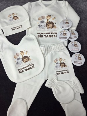 Lupi Yazılı Bebek Body Zıbın %100 Pamuk