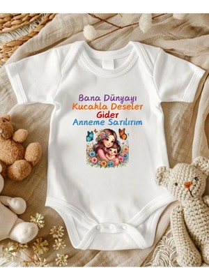 Lupi Anne Yazılı Zıbın Hediye Yenidoğan Anne Baba Hala Yenge Amca Dayıya