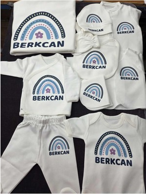 Lupi 10 Parça Isimli Hastane Çıkışı Yenidoğan Seti %100 Pamuk