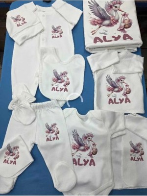 Lupi 23 Parça Isimli Hastane Çıkışı Yenidoğan Seti %100 Pamuk