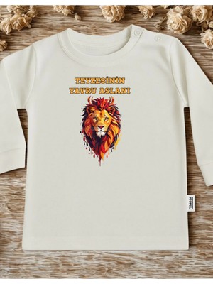 Lupi Yazılı Bebek Body Zıbın %100 Pamuk