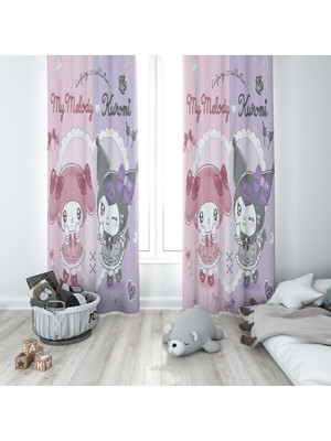 Kuromi ve Melodi Fon Perde  M63