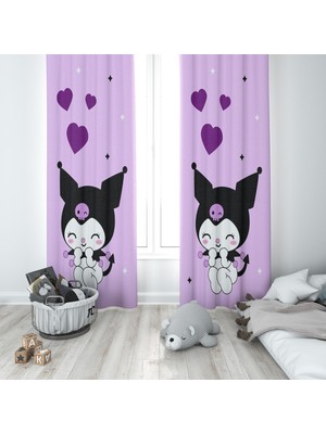 Kuromi Lila Fon Perde  M62