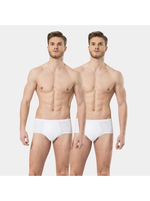 Türen Erkek Slip 2'li Paket 111/BEYAZ