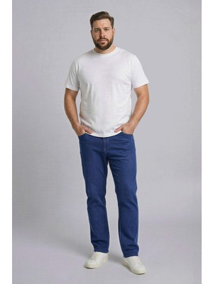 DeFacto Büyük Beden Sergio Regular Fit Boru Paça Pantolon H4562AX26SP