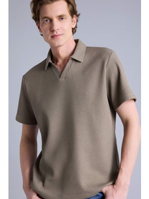 DeFacto Pamuklu Regular Fit Kısa Kollu Polo Tişört F9862AX26SP