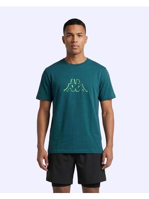 Kappa Logo Marino Erkek Petrol Yeşili Regular Tişört