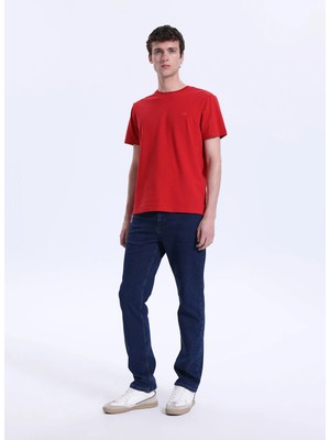 Mustang Normal Bel Straight Mavi Erkek Denim Pantolon WASHINGTON-1424