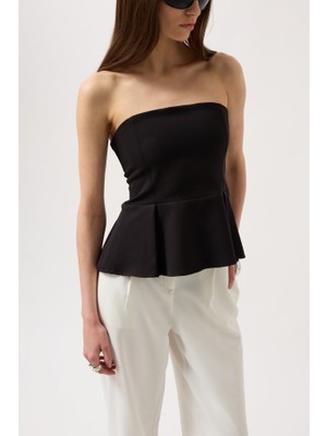 Infivento Pileli Straplez Bluz