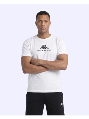 Kappa Fontado Tee Erkek Beyaz Regular Tişört