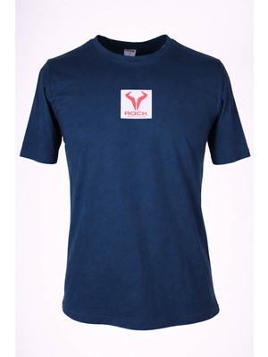 Trender Rock O Yaka Indigo Erkek T-Shirt 26YDT1000026