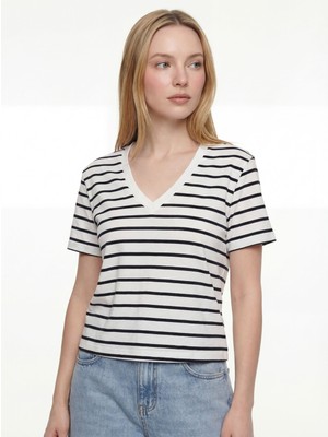 Loft Oversize Kadın Tshirt K.kol