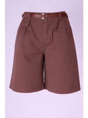 Trender Kemerli  Kadın Şort 5439