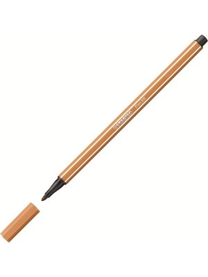 Stabilo Pen 68 Koyu Kahverengi Renkli Keçe Uçlu Kalem 68/89 Ölçüleri ile Güçlü Hatlar