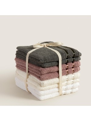 Chakra Chıc %100 Pamuk 8'li Yüz Havlusu Seti 50X80 cm