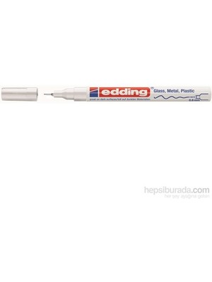 Edding E-780 Beyaz Dekorasyon Markörü Ahşap Cam Metal Plastik Üzerinde Kaligrafik Tasarım
