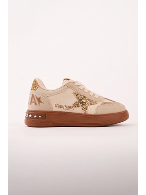 Muggo Galaxy Yıldız Detaylı Bağcıklı Çocuk Günlük Sneaker Spor Ayakkabı