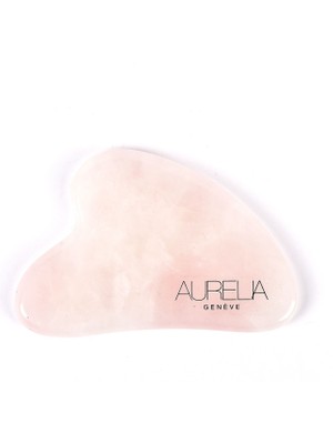 Aurelia Rose Quartz Gua Sha Crystal -  Heart -  Gua Sha Taşı - Pembe Kuvars