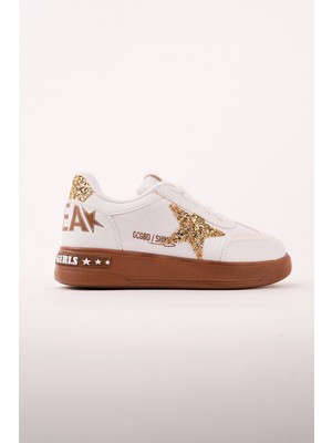 Muggo Galaxy Yıldız Detaylı Bağcıklı Çocuk Günlük Sneaker Spor Ayakkabı