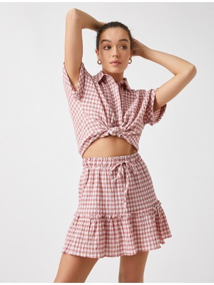 Koton Kareli Kısa Kollu Gömlek