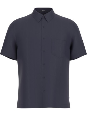 Guess Erkek Bowie Kısa Kollu Gömlek - Füme