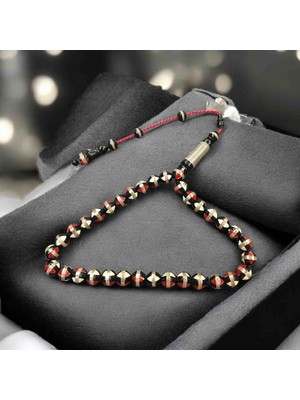 İnan Tesbih Kuka Mine ve Pirinç Işlemeli Şık Tasarım Tesbih